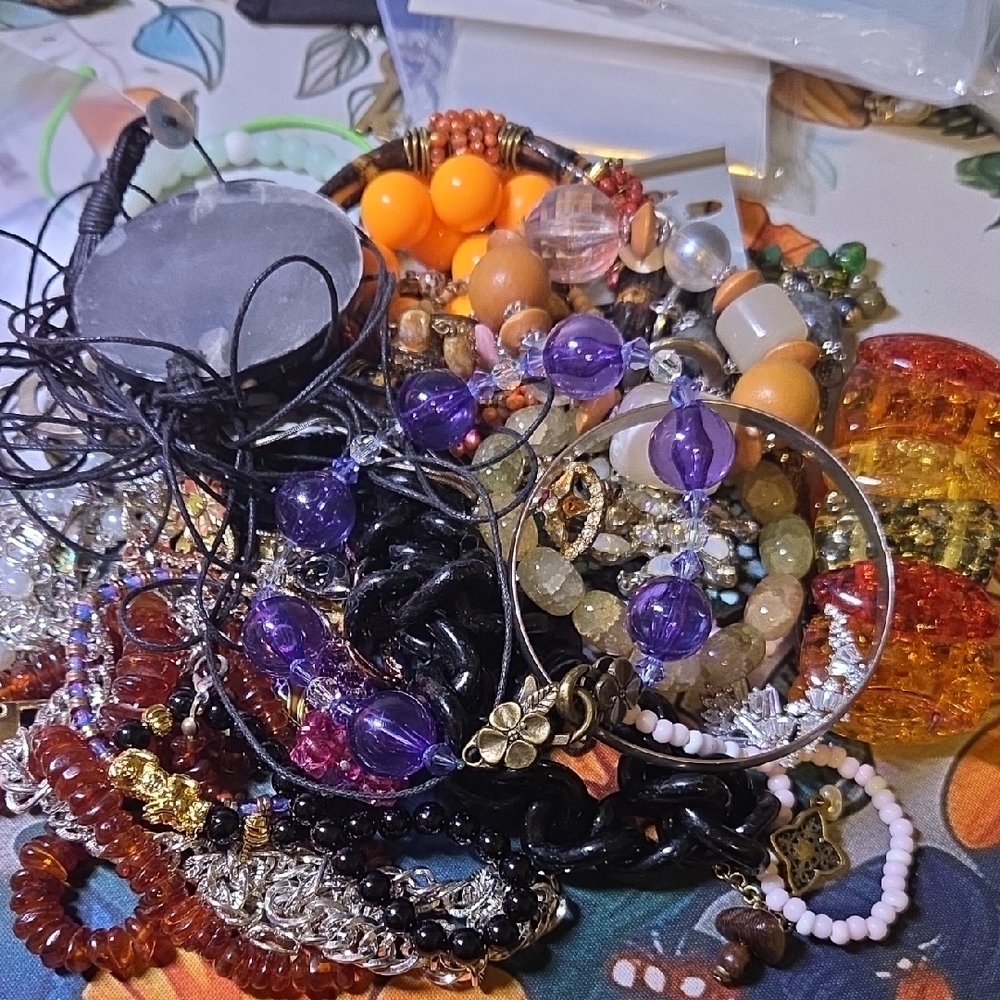 Elegant Purple and Gold Women's Jewelry Set